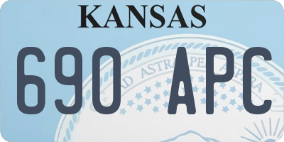 KS license plate 690APC
