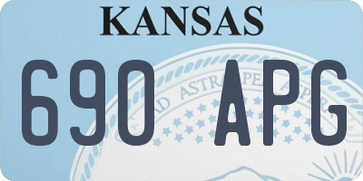 KS license plate 690APG