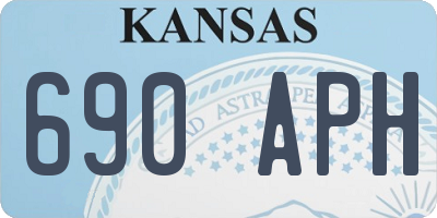 KS license plate 690APH