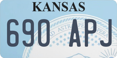 KS license plate 690APJ
