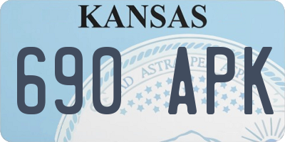 KS license plate 690APK