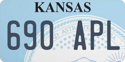 KS license plate 690APL