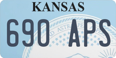 KS license plate 690APS