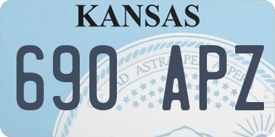 KS license plate 690APZ