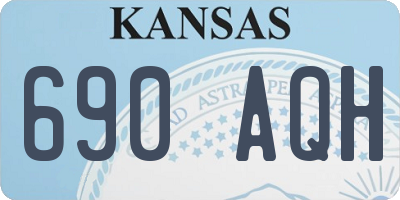 KS license plate 690AQH