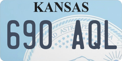 KS license plate 690AQL