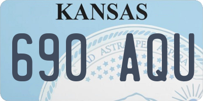 KS license plate 690AQU