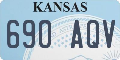 KS license plate 690AQV