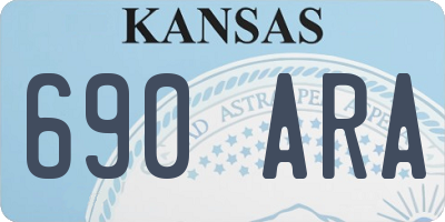 KS license plate 690ARA