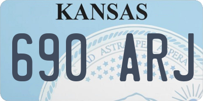 KS license plate 690ARJ