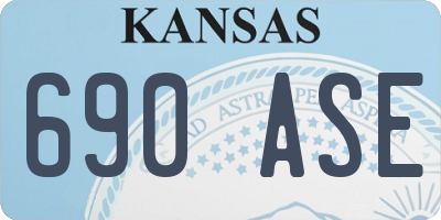 KS license plate 690ASE