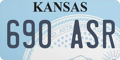 KS license plate 690ASR