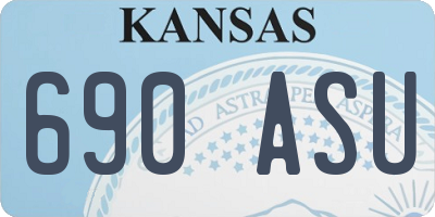 KS license plate 690ASU