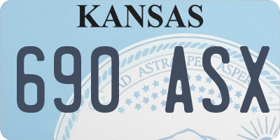 KS license plate 690ASX