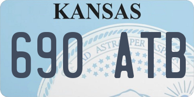 KS license plate 690ATB