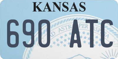KS license plate 690ATC