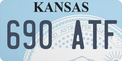KS license plate 690ATF