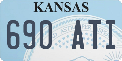 KS license plate 690ATI