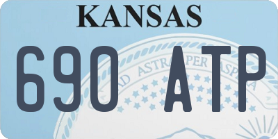 KS license plate 690ATP