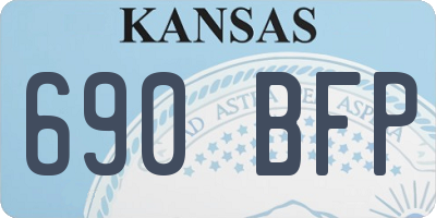 KS license plate 690BFP