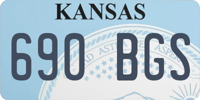 KS license plate 690BGS