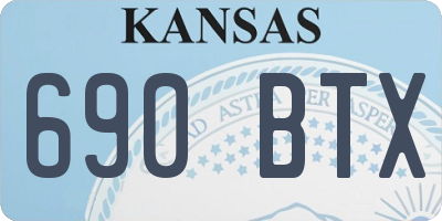 KS license plate 690BTX