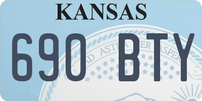 KS license plate 690BTY