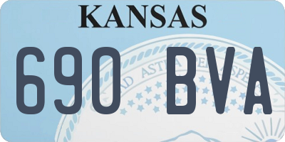 KS license plate 690BVA