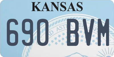 KS license plate 690BVM