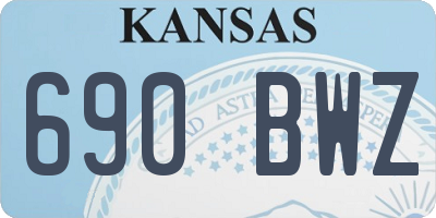 KS license plate 690BWZ