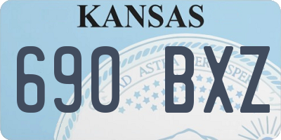 KS license plate 690BXZ