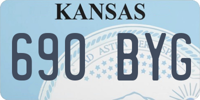 KS license plate 690BYG