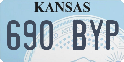 KS license plate 690BYP
