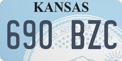 KS license plate 690BZC