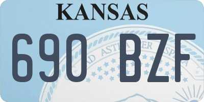 KS license plate 690BZF