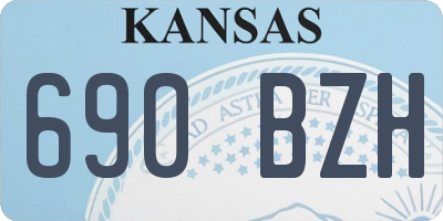 KS license plate 690BZH