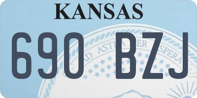 KS license plate 690BZJ