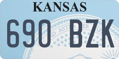 KS license plate 690BZK