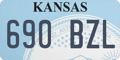 KS license plate 690BZL