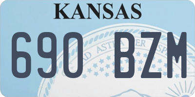 KS license plate 690BZM