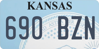 KS license plate 690BZN