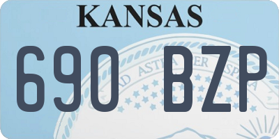 KS license plate 690BZP