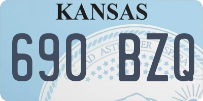 KS license plate 690BZQ