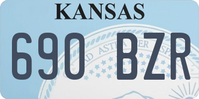 KS license plate 690BZR