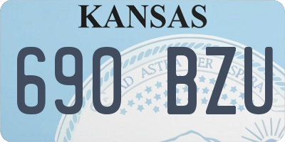 KS license plate 690BZU