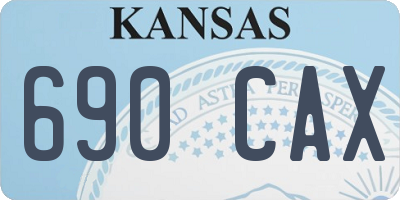 KS license plate 690CAX