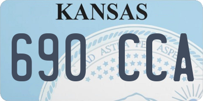KS license plate 690CCA