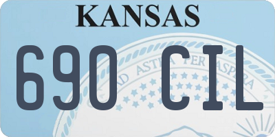 KS license plate 690CIL
