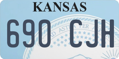 KS license plate 690CJH