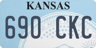KS license plate 690CKC